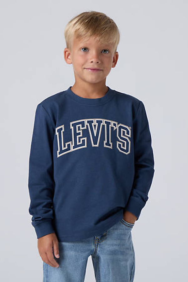Camiseta de manga larga Collegiate infantil - Chicos - 8A - Neutral / Big Dipper