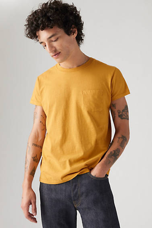 Camiseta deportiva vintage años 50 de Levi's - Hombre - S - Naranja / Coastal Gold