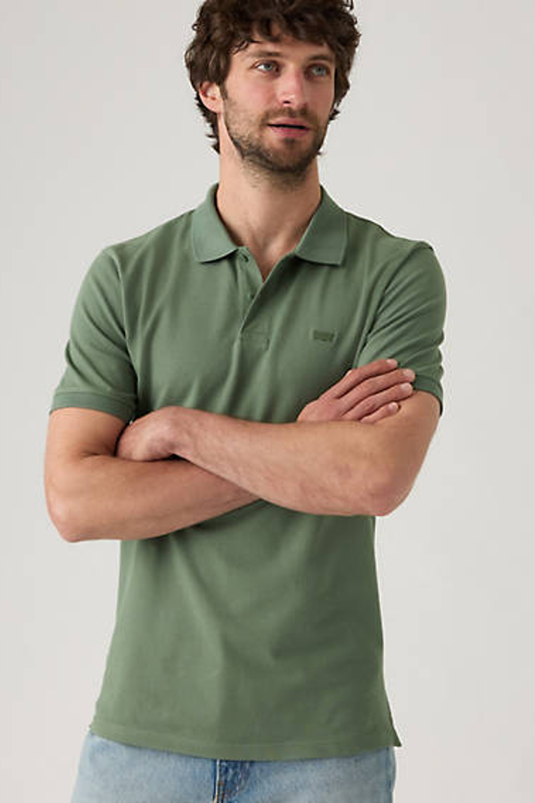 Polo Slim Housemark - Hombre - XXL - Neutral / Laurel Wreath Pique