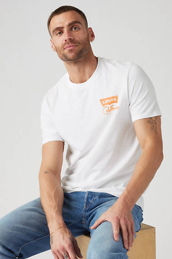 Camiseta de fit holgado - Hombre - S - Blanco / Animal Humor Tank Lsa White Body Orange Logo
