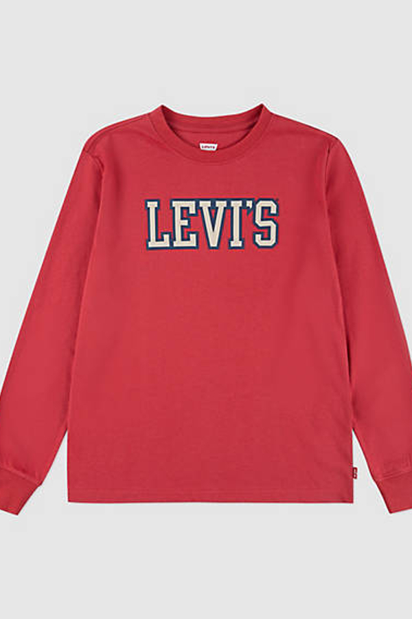 Camiseta de manga larga Prep 1873 infantil - Chicos - 6A - Neutral / Cardinal