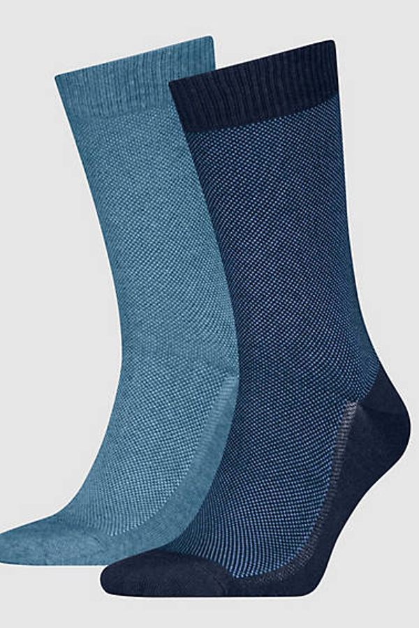 Calcetines de altura normal Levi's: paquete de 2 pares - Hombre - 35 - Azul / Blue Combo