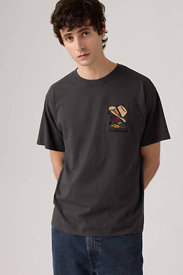 Camiseta Graphic Vintage Fit - Hombre - XXL - Negro / Horseshoe Bison Phantom