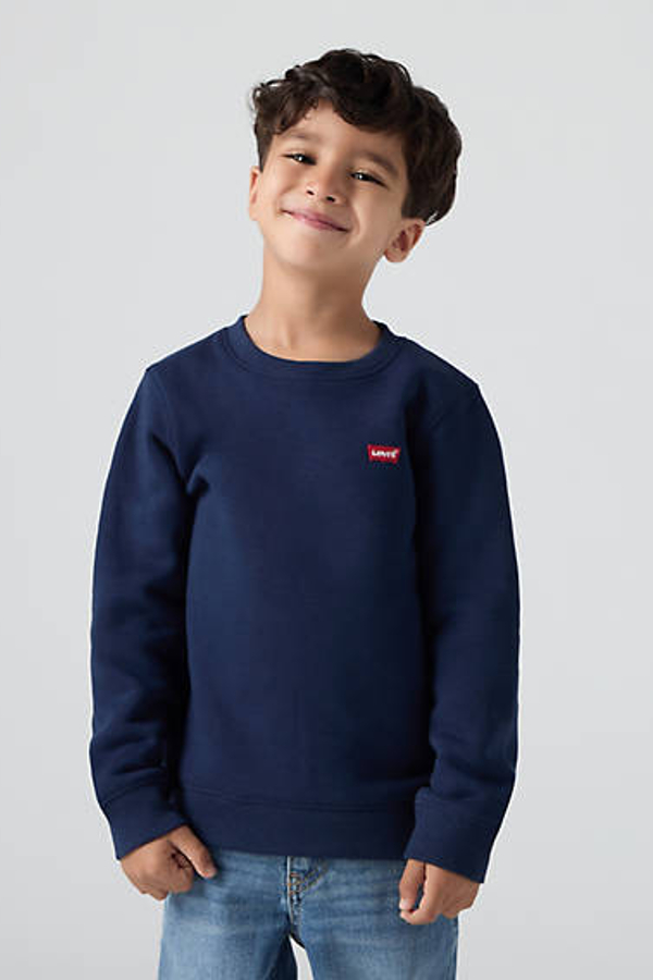 Sudadera de cuello redondo Mini Logo infantil - Chicos - 3A - Azul / Dress Blues