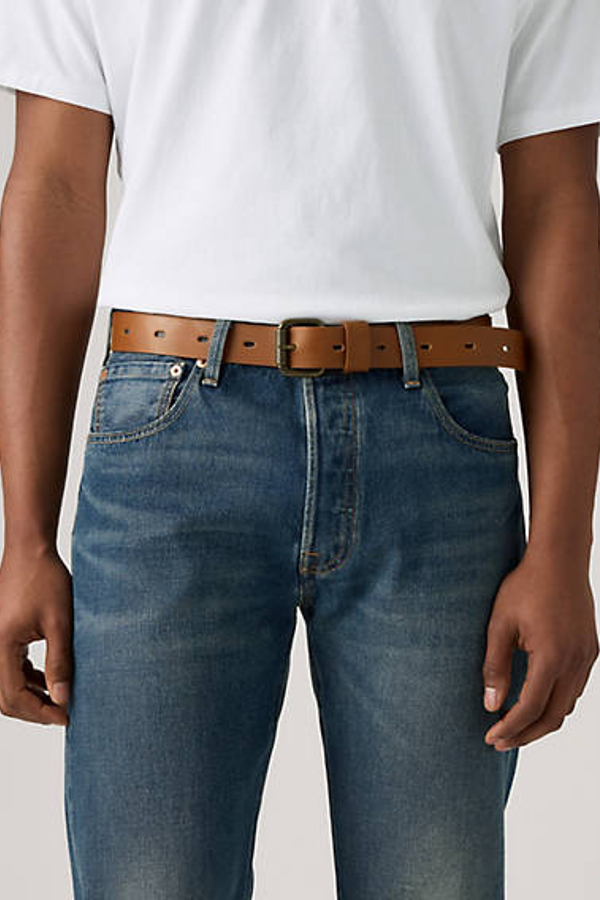 Cinturón Oval Perf - Hombre - 90 - Caqui / Ot Fudge