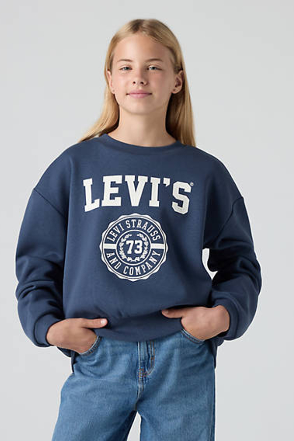Sudadera de cuello redondo Collegiate para adolescentes - Chicas - 14A - Neutral / Big Dipper