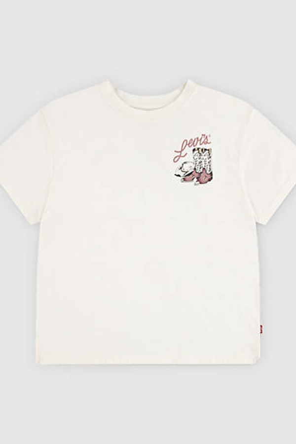 Camiseta Western Oversized infantil - Chicas - 6A - Neutral / Gardenia