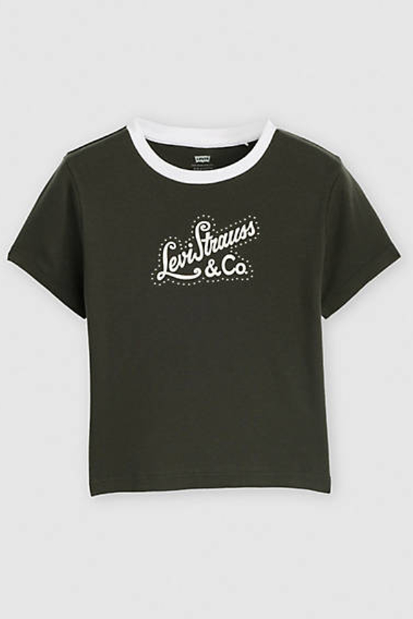 Camiseta Graphic Essential Sporty - Mujer - M - Negro / Script With Studs Pirate Black / Bright White