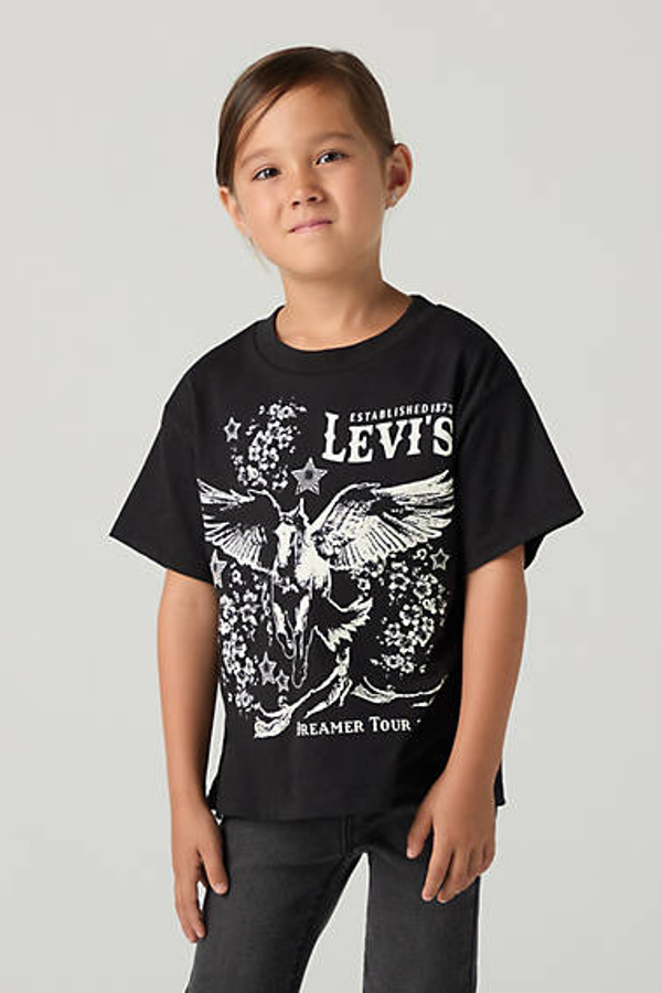 Camiseta Retro Levi's infantil - Chicas - 8A - Negro / Jet Black