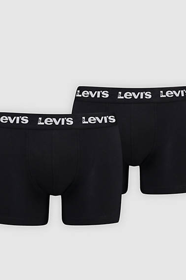 Bóxer básico de Levi's: paquete de 2 - Hombre - S - Negro / Black