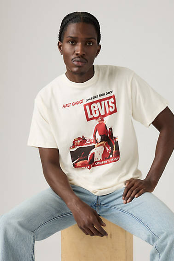 Camiseta Graphic Vintage Fit - Hombre - L - Neutral / First Choice 1 Egret