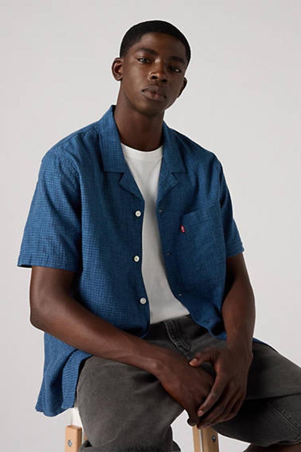 Sunset Camp Shirt - Hombre - XS - Azul / Duke Indigo Dobby