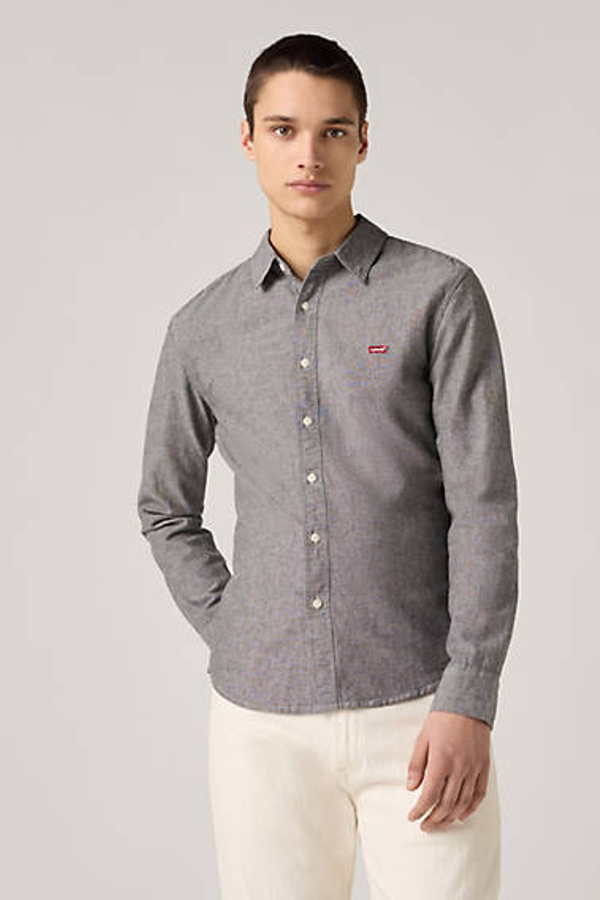 Camisa corte ajustado Battery Housemark - Hombre - XS - Gris / Black Agate