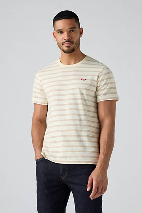 Camiseta Housemark Original - Hombre - L - Multicolor / Tobi Stripe Afterglow With White Pepper