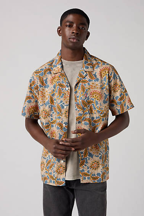 Sunset Camp Shirt - Hombre - XS - Multicolor / Elian Floral White Pepper