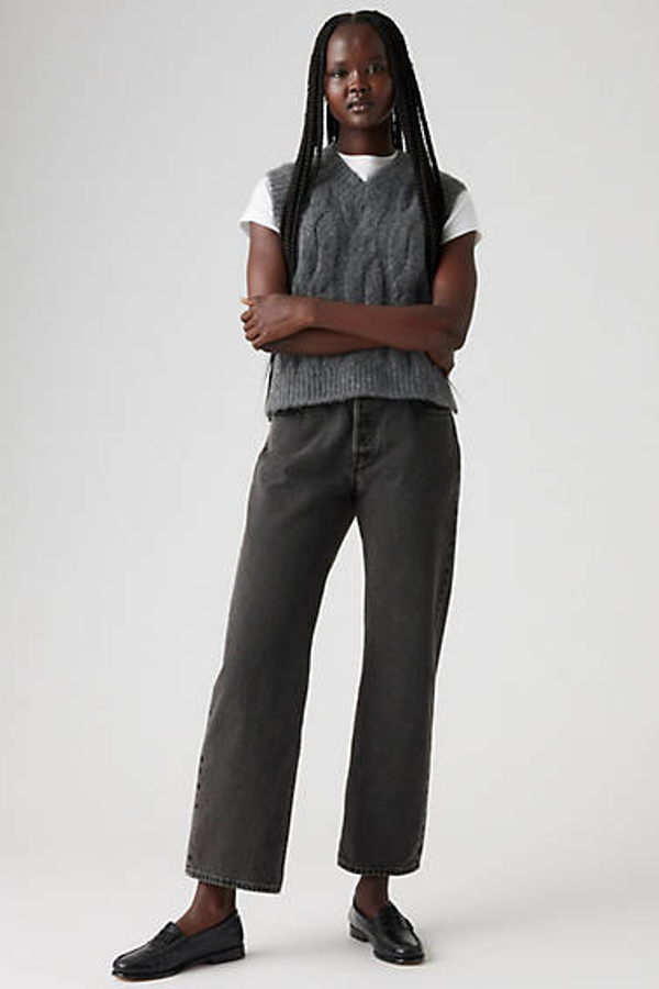 Vaqueros tobilleros 501 90's - Mujer - 30X29 - Negro / Smooth Operator