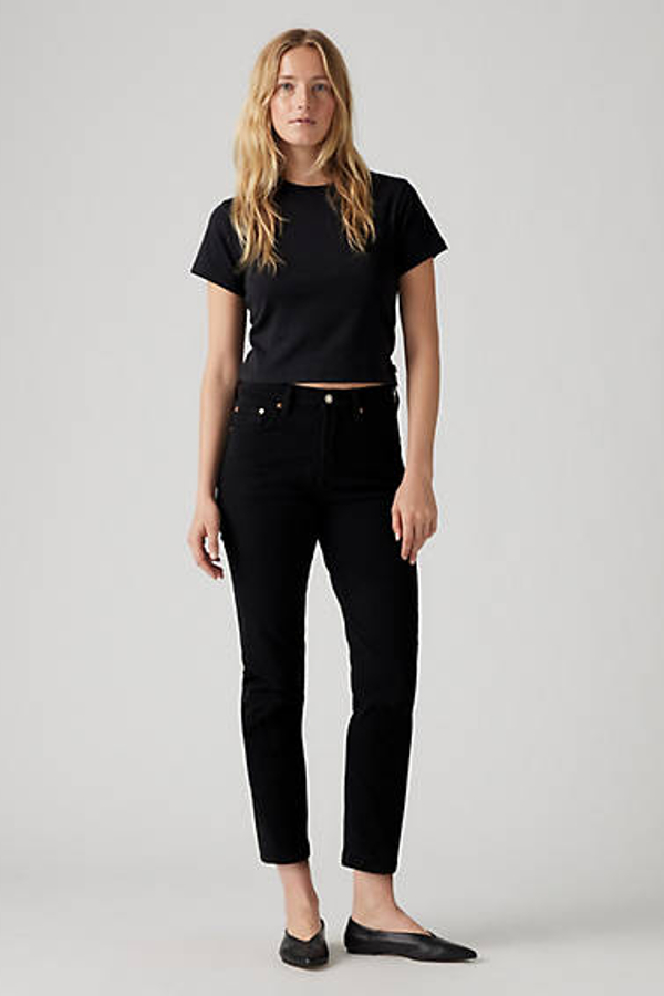 Jean Crop 501 - Mujer - 27X26 - Negro / Black Sprout