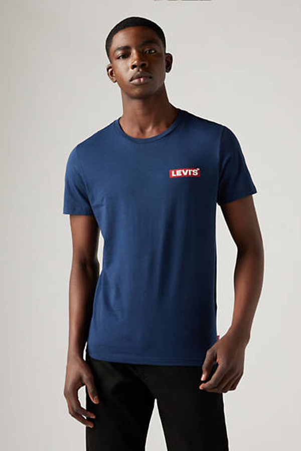 Camiseta gráfica de cuello redondo: paquete de 2 - Hombre - L - Multicolor / White / Dress Blues