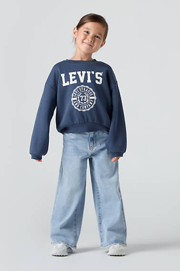 Vaqueros Baggy de tiro alto infantiles - Chicas - 8A - Neutral / This And That