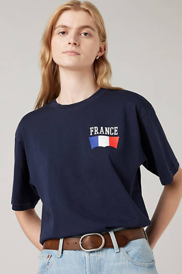 Camiseta Vintage Levi's Red Tab - Hombre - XS - Azul / Lft France Navy Blazer Body