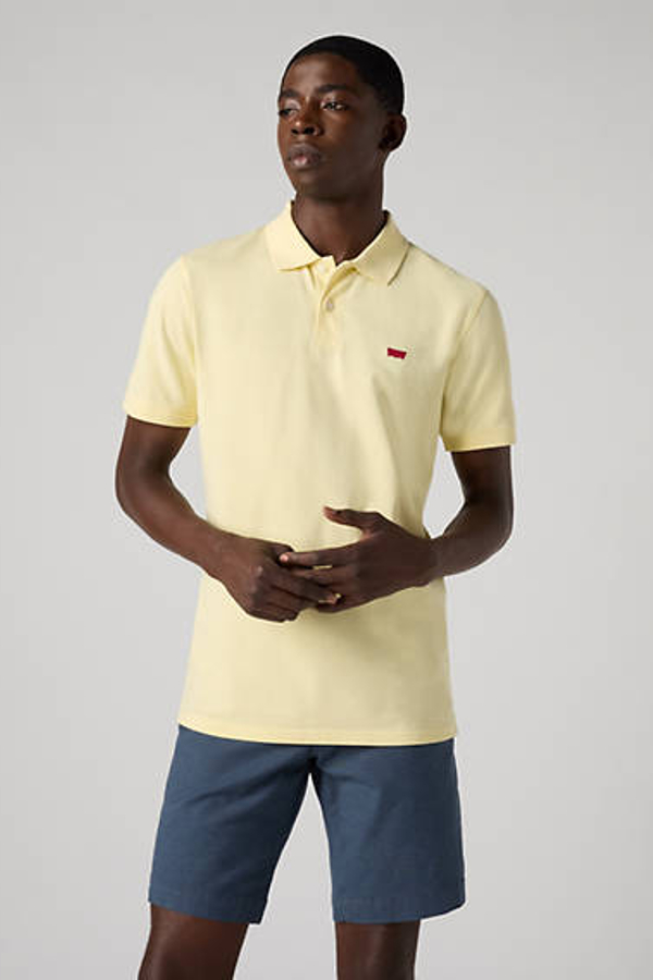 Slim Housemark Polo Shirt - Hombre - S - Amarillo / Double Cream