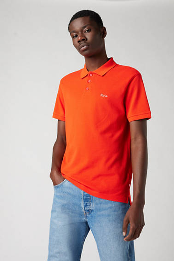 Polo Housemark - Hombre - XS - Azul / Paris Embroidery Flame Scarlet Pique