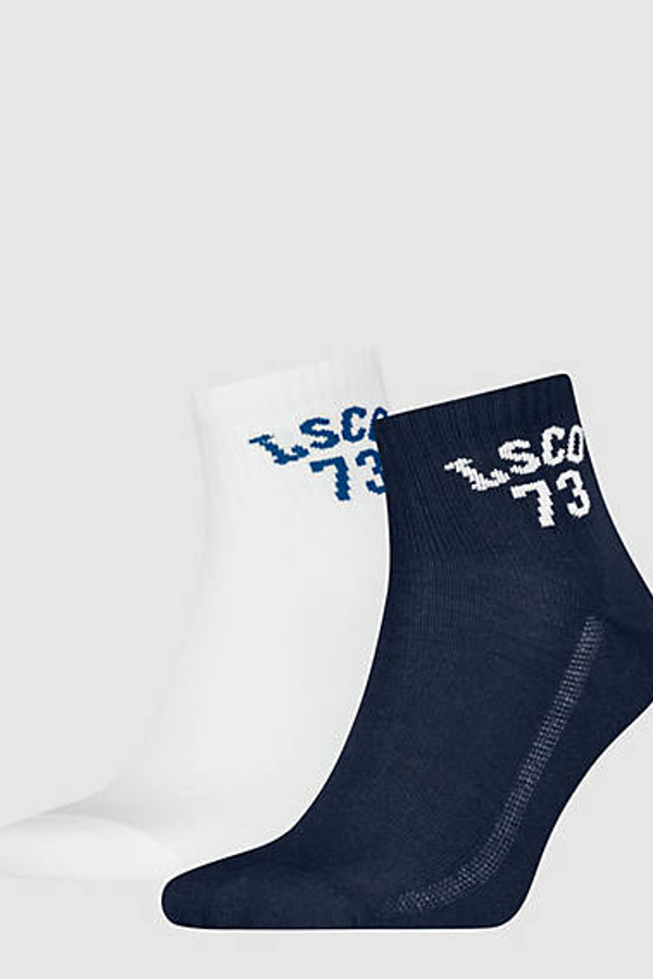 Calcetines deportivos de media altura Levi's: paquete de 2 - Hombre - 35 - Azul / Blue Combo