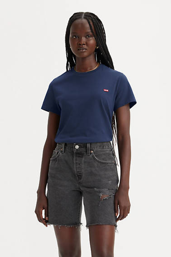 Camiseta Perfect - Mujer - M - Azul / Navy Blazer Cotton