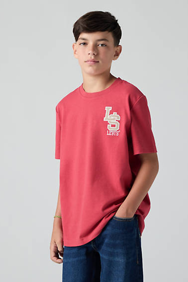 Camiseta Streamline Monogram para adolescentes - Chicos - 12A - Neutral / Cardinal