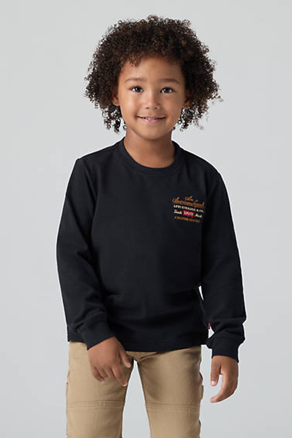 Camiseta Legendary de manga larga infantil - Chicos - 4A - Negro / Jet Black