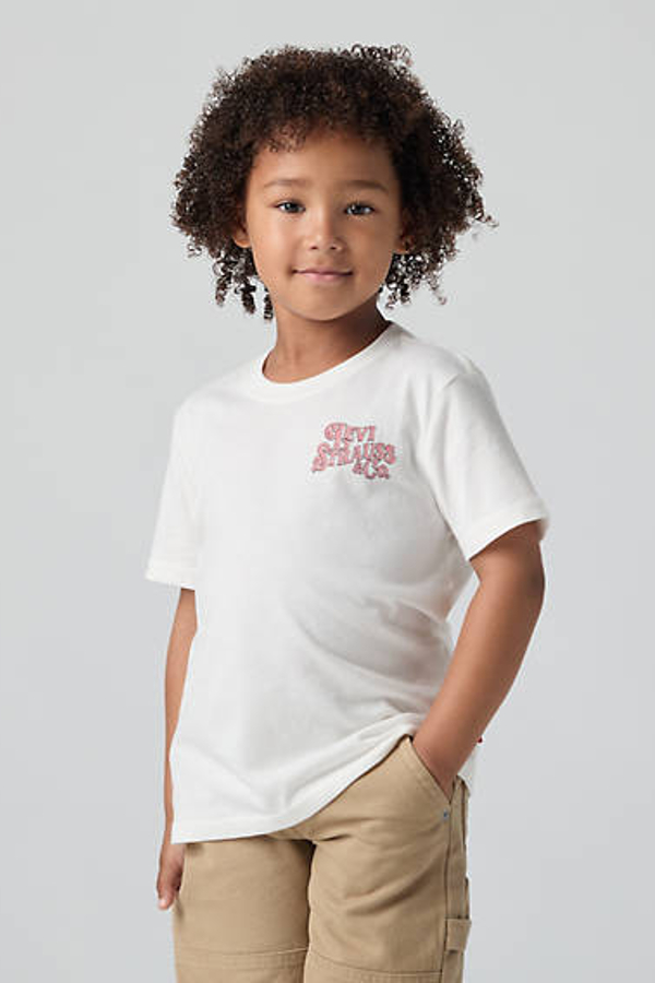 Camiseta Worn By Cowboys infantil - Hombre - 2A - Neutral / Levi's Egret