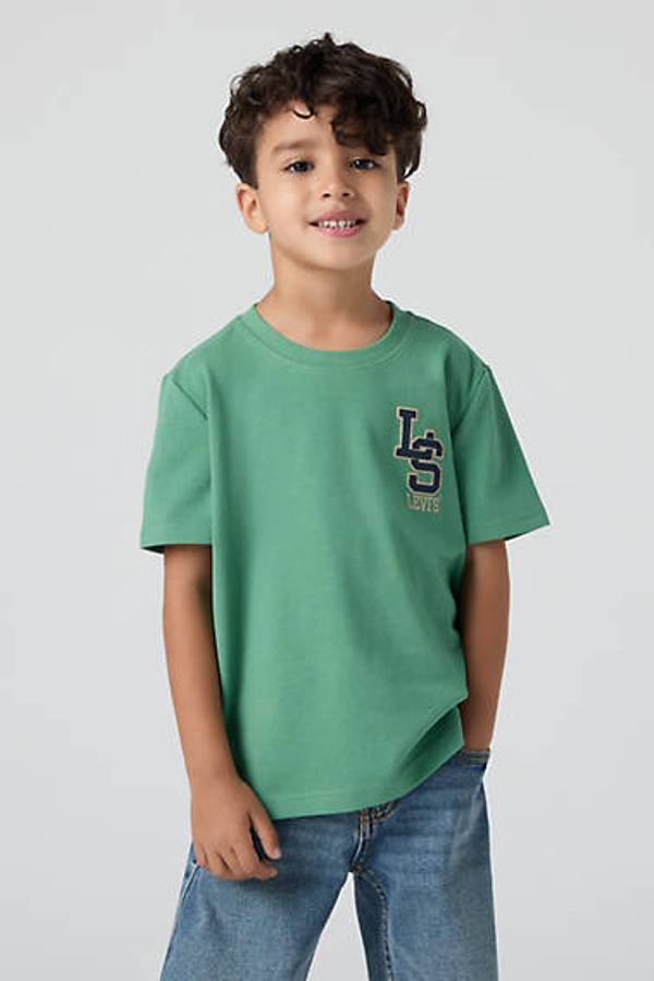 Camiseta Streamline Monogram infantil - Chicos - 6A - Verde / Deep Grass Green