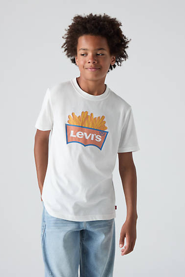 Camiseta French Fry para adolescentes - Chicos - 14A - Blanco / Blanc De Blanc
