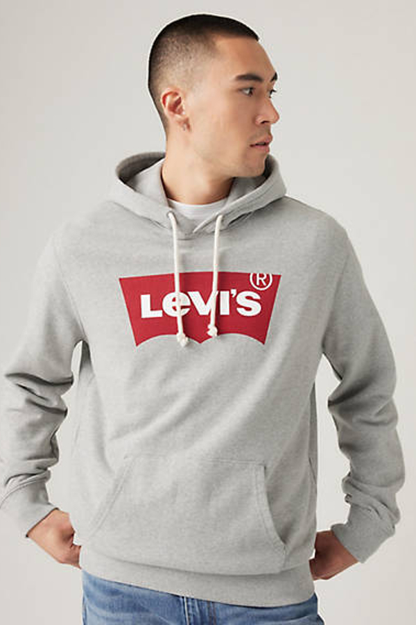 Sudadera gráfica con capucha estándar - Hombre - XS - Gris / Heather Grey