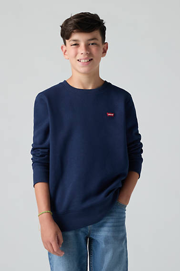 Sudadera de cuello redondo Mini Logo para adolescentes - Chicos - 14A - Azul / Dress Blues