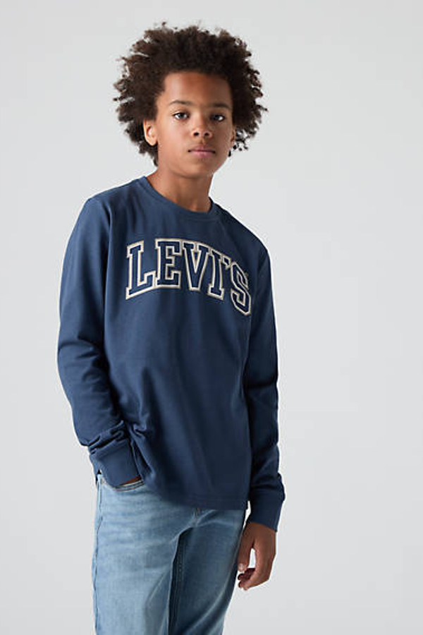 Camiseta de manga larga Collegiate para adolescentes - Chicos - 14A - Neutral / Big Dipper