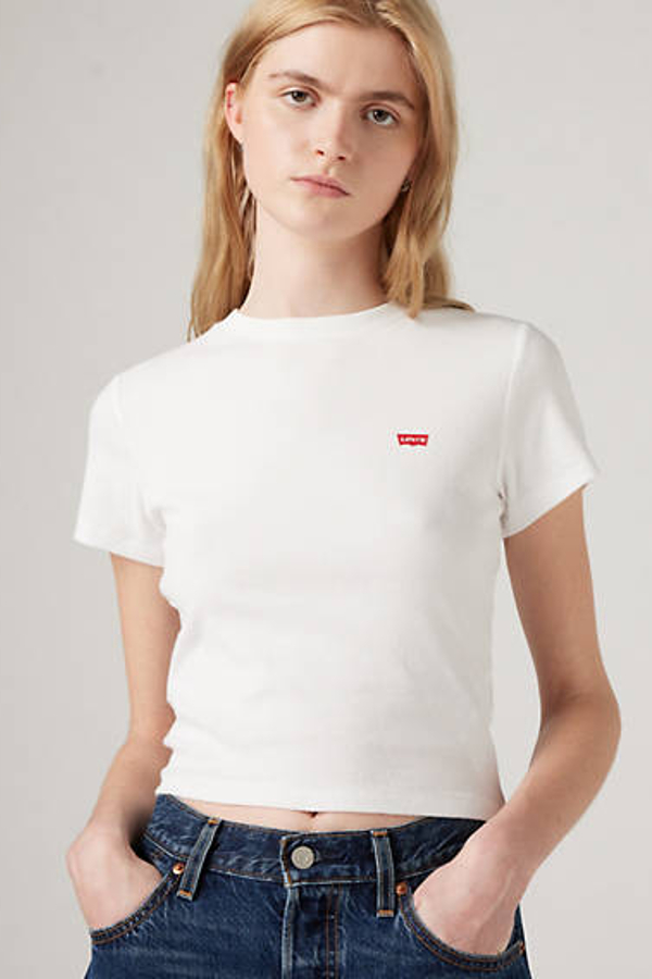 Camiseta Essential Sporty - Mujer - XL - Blanco / White + Cotton