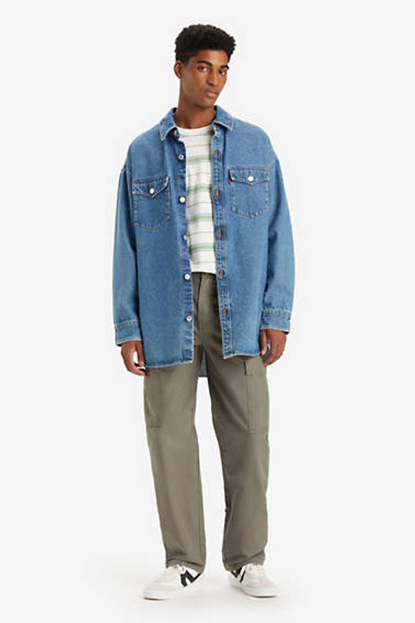 Pantalones XX Cargo Straight - Hombre - 36X32 - Neutral / Smokey Olive Canvas