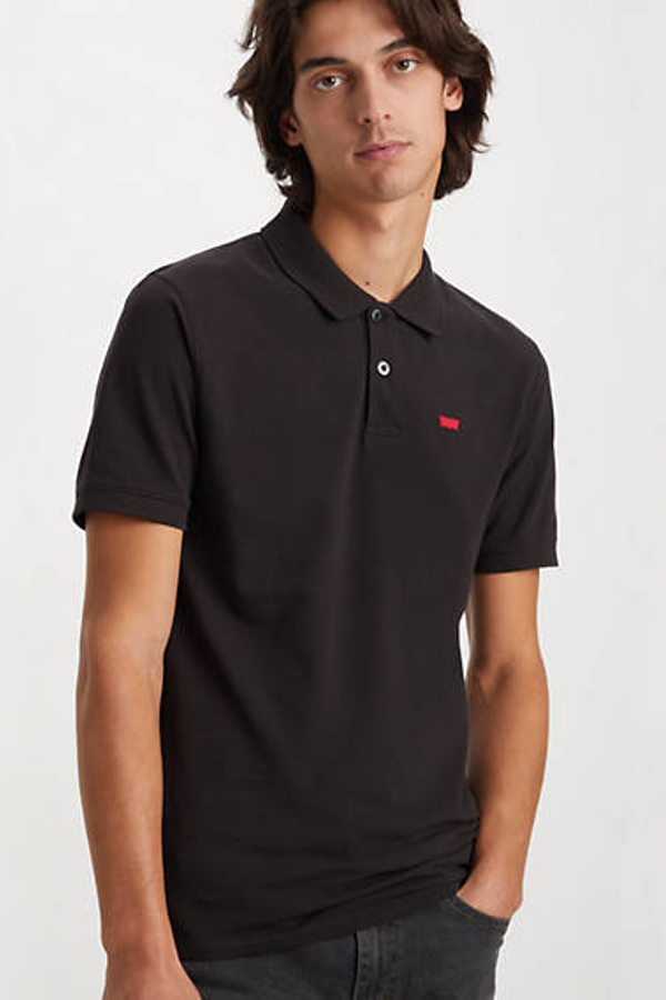 Polo Slim Housemark - Hombre - M - Negro / Meteorite