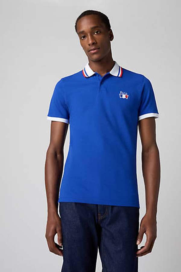 Polo Slim Housemark Levi's for Pari's - Hombre - S - Azul / Surf Blue