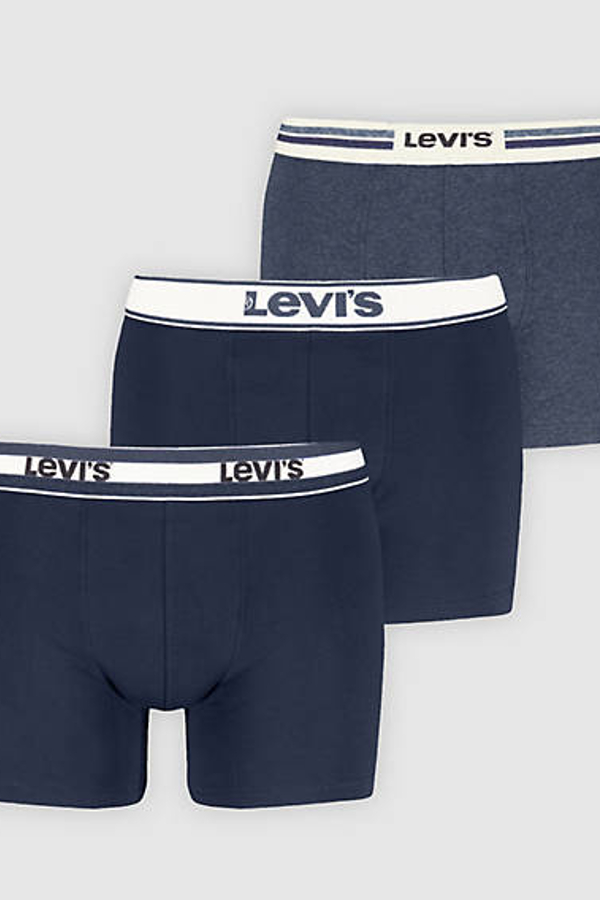 Bóxer Levi's: paquete de 3 en caja de regalo - Hombre - L - Azul / Navy Combo