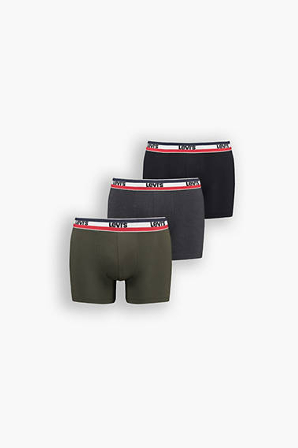 Calzoncillos bóxer Levi's con logo: paquete de 3 - Hombre - L - Caqui / Khaki