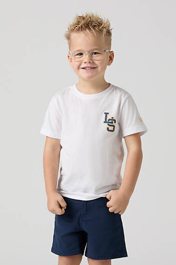 Camiseta Monogram infantil - Chicos - 2A - Blanco / Bright White