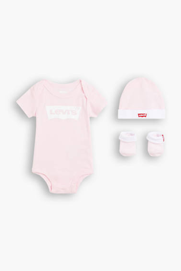 Conjunto de 3 piezas clásico para bebés Batwing - Chicas - 12M - Rosa / Fairy Tale