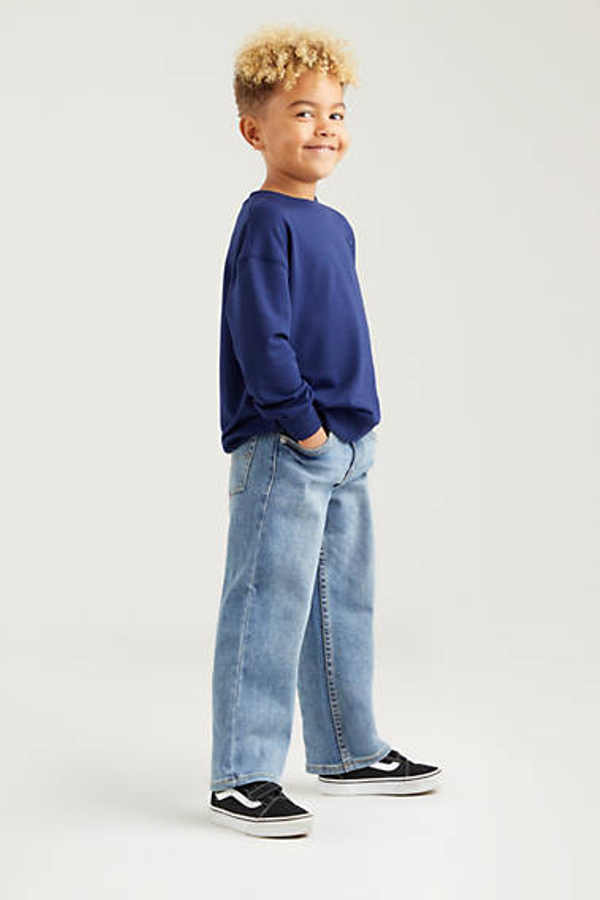 Jean Stay Loose Taper infantil - Chicos - 2A - Azul / Burbank