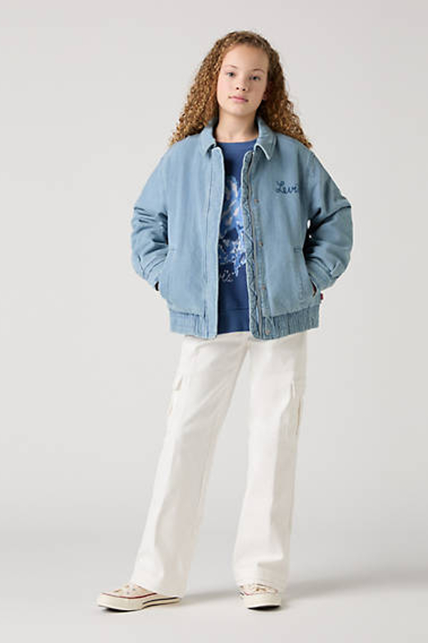 Pantalones cargo '94 Baggy para adolescentes - Chicas - 10A - Blanco / Cloud Dancer