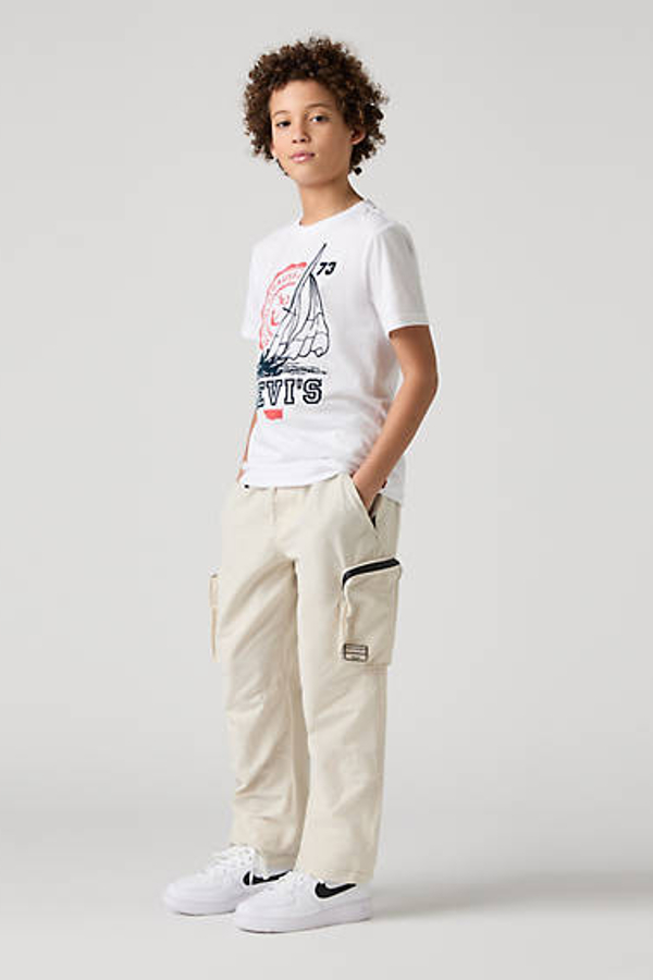 Pantalones Cargo Parachute infantiles - Chicos - 12A - Crema / Oatmeal
