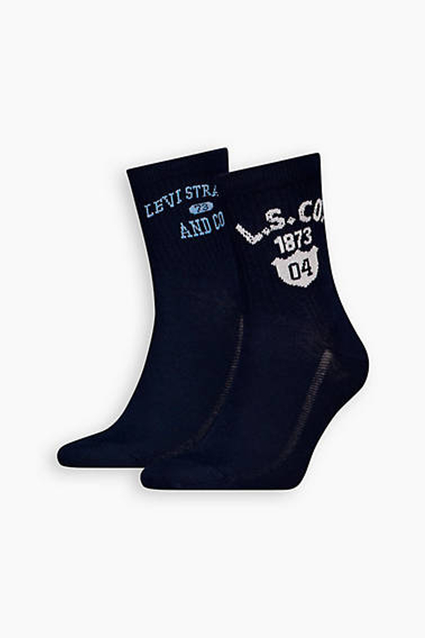 Calcetines Graphic cortos Levi's: paquete de 2 pares - Hombre - 35 - Azul / Blue Combo