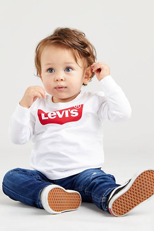 Camiseta para bebés Batwing - Hombre - 3M - Blanco / White