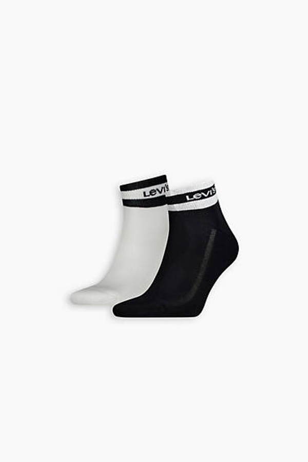 Calcetines Sport Stripe de altura estándar Levi's: paquete de 2 pares - Hombre - 35 - Multicolor / Black/White